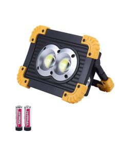 100W LED Portable Spotlight 3000lm Super Bright LED Work Light Rechargeable Camping Light 18650