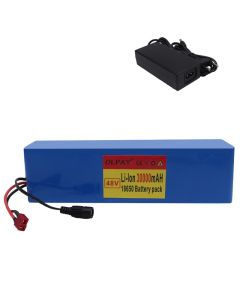 Electric bicycle battery 48v 30Ah 18650 Li-ion battery pack 13 series 3 with charger