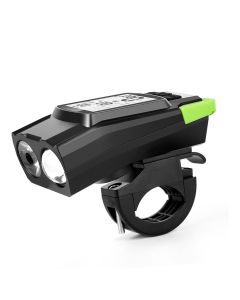 4 Modes USB Bike Light Horn Flashlight Speedometer LED Bike Front Light