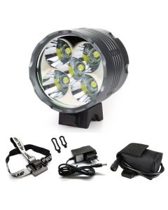 6000lm 5 * XM-L T6 LED bicycle light 3 modes rechargeable flashlight