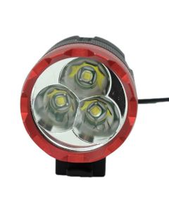 Bicycle Front Light Headlight Waterproof 3 Modes 3800lm 3 XM-L T6 LED 6400mA Rechargeable Battery 