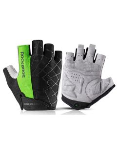 ROCKBROS Cycling Gloves Half Finger Shockproof Wear Resistant Breathable MTB Road Bicycle Gloves