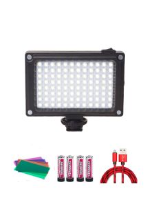96 LED Video Light on-Camera External Battery Lamp for DSLR Camera Vlog Fill Light