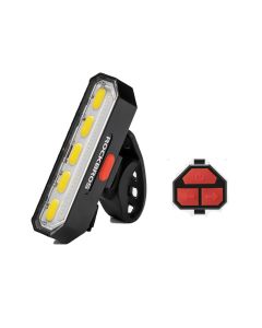 ROCKBROS COB LED Tail Light Remote Control Turn Signal Lamp Auto Start/Stop Bike Lights