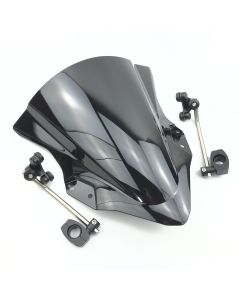 Motorcycle Windshield Windscreen & adjustable bracket Screen For Yamaha MT125 FZ MT
