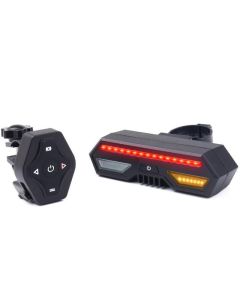 Remote control steering bicycle smart brake tail light USB rechargeable bicycle accessories