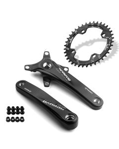 Prowheel bicycle square hole crank sprocket 104BCD170mm 175mm crank 34T/36T/38T round narrow width sprocket