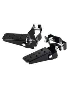 Black Universal Pedal Mountain Bike BMX Bicycle Retro Motorcycle Clip-on Steel Shaft Foldable Foot Pedal