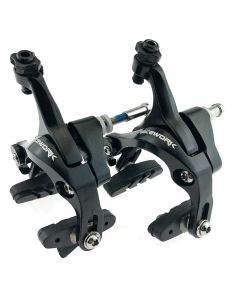 RACEWORK road bike dual-pivot calipers with front and rear brake pads