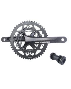 RACEWORK 170mm Road Bike Crankset 22 Speed 110BCD Hollow Double Sprockets 50-34T With BB