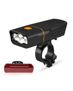 1000LM LED Bicycle Bike Lights USB Rechargeable Headlight Front Rear Tail Lamp Front Lamp Ultralight 