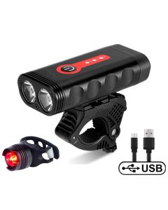 Y10 Bicycle lights LED USB charging 2XPG glare night riding lights 650 lumens equipment accessories