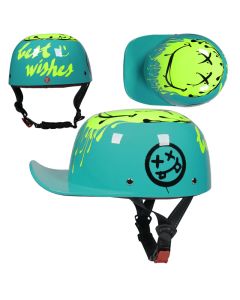 Retro personality baseball cap scoop helmet peaked cap bicycle helmet