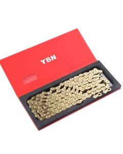 YBN 11 Speed Chain 116L MTB Road Bicycle Chains for Shimamo Sram Campagnolo Gold Hollow Bicycle Chain
