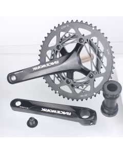 RACEWORK Road Bike Crankset 22 Speed 110BCD 170mm 50-34T 53-39T Bicycle Crank Chainring With BB