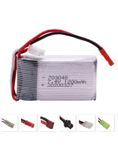 7.4V 1200mAh 25C 703048 Lipo Battery For MJXRC X600 RC Drone Spare Parts 2S 7.4 V Li-ion Battery 