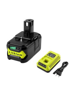 18V 6000mAh Li-ion Rechargeable Battery for Ryobi for ONE+ Power Tools Including Charger