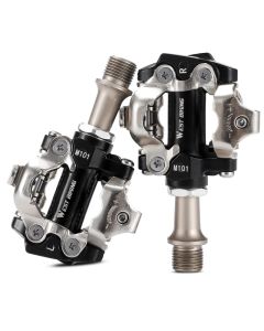 WEST BIKING MTB Bike Pedals Self-locking with Clips Doubleside Clipless Pedal SPD Ultralight Bicycle Pedals