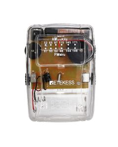 RETEKESS TR624 Transparent Portable Radio Dual Band FM+AM