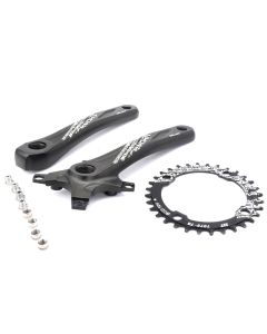 RACEWORK Bicycle crank sprocket 104BCD MTB Bike Square Hole 175mm Crank 32T 34T 36T 38T Round Narrow Width Chainring