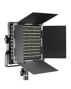 Neewer 3200-5600K Bi-color Dimmable CRI 95 660 LED Light+U Bracket Barndoor for Photography Video 
