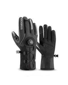 ROCKBROS Adjustable Bike Gloves Reflective Screen Touch Warm Mountain Bike Bike Gloves