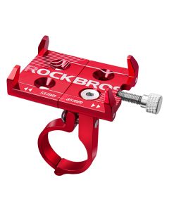 ROCKBROS universal aluminum bicycle mobile phone holder for 3.5-6.2 inch mobile phones