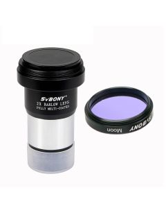 SvBony 1.25 inch 2x extender + moon filter eyepiece astronomical telescope light for viewing astronomy 31.7mm