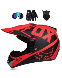 7-16 years old Children's Off-Road Helmet Bike Downhill AM DH Cross Helmet Including Sunglasses Gloves Dust Cover